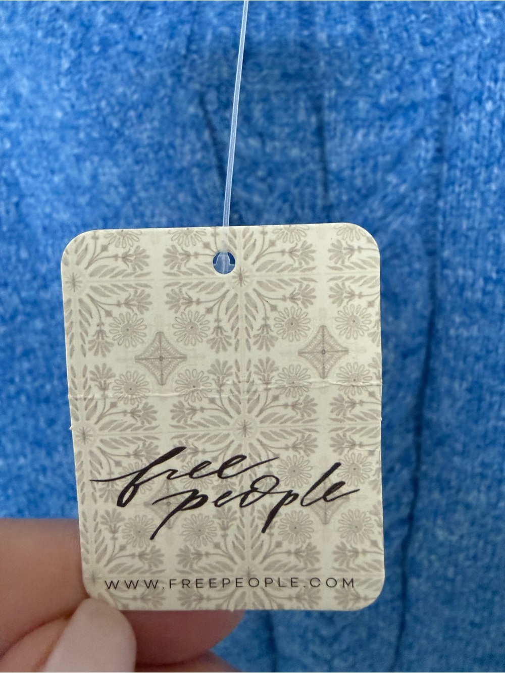 Free People Blue Knit Sweater